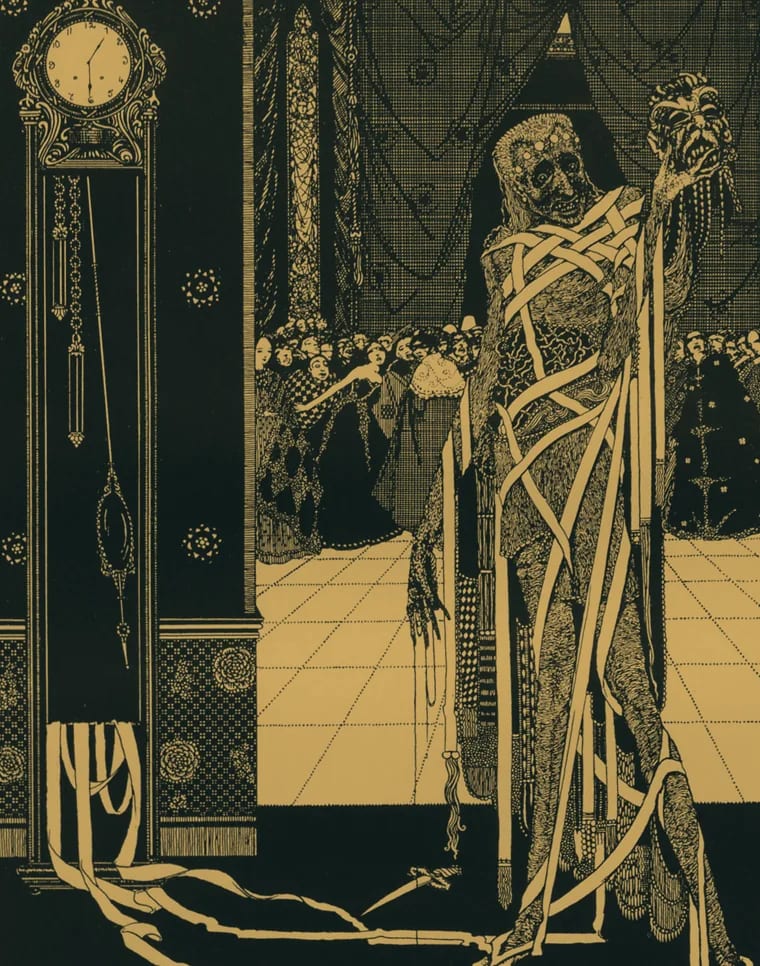 Harry Clarke engraving from The Masque of the Red Death